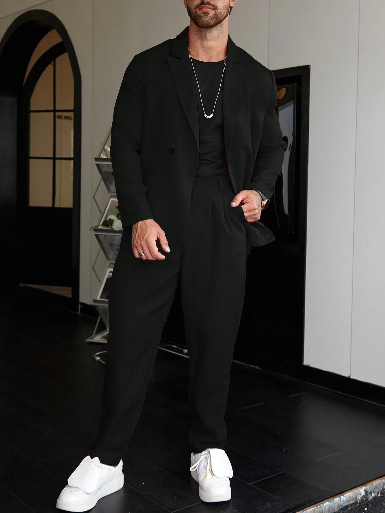 Old Money Casual One-Color Men's Suit