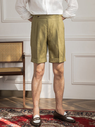 Old Money Old Money High End Linen Shorts