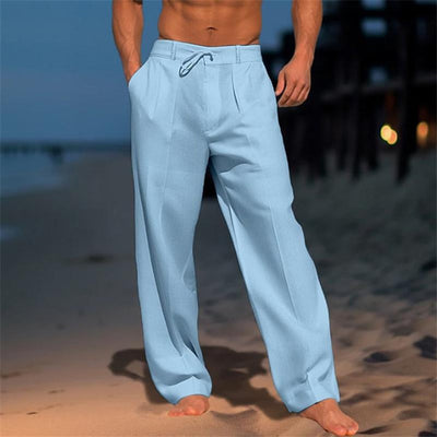 Men's straight leg trousers with timeless look for everyday wear