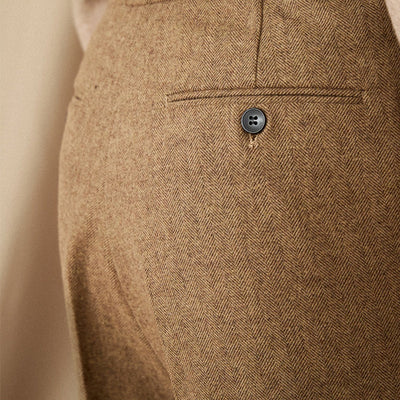 Shiny Wool Trousers