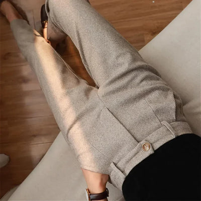 Perquaza™ Woolen Fitted Pants